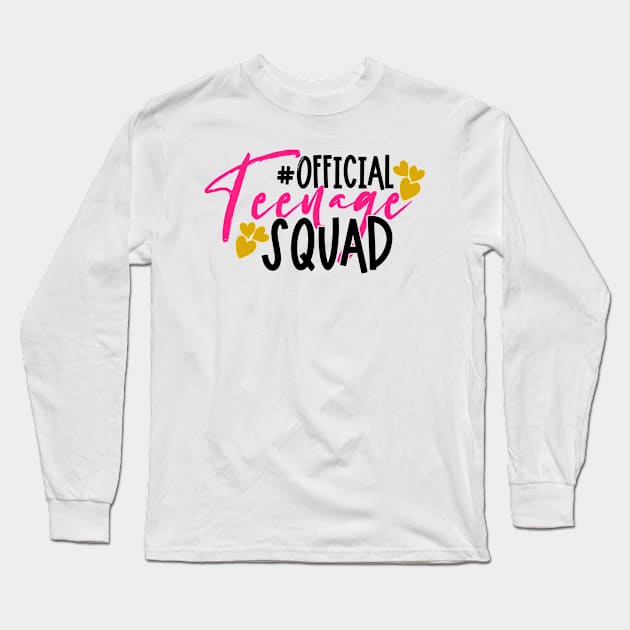 Official teenage squad Long Sleeve T-Shirt by Coral Graphics